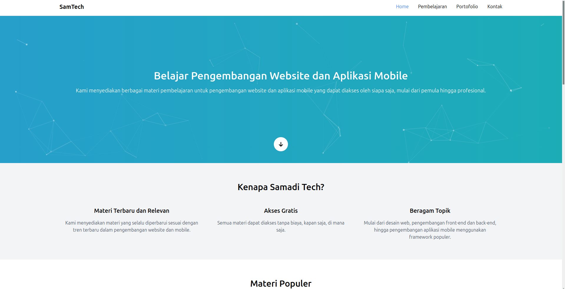 Website Portofolio Samtech